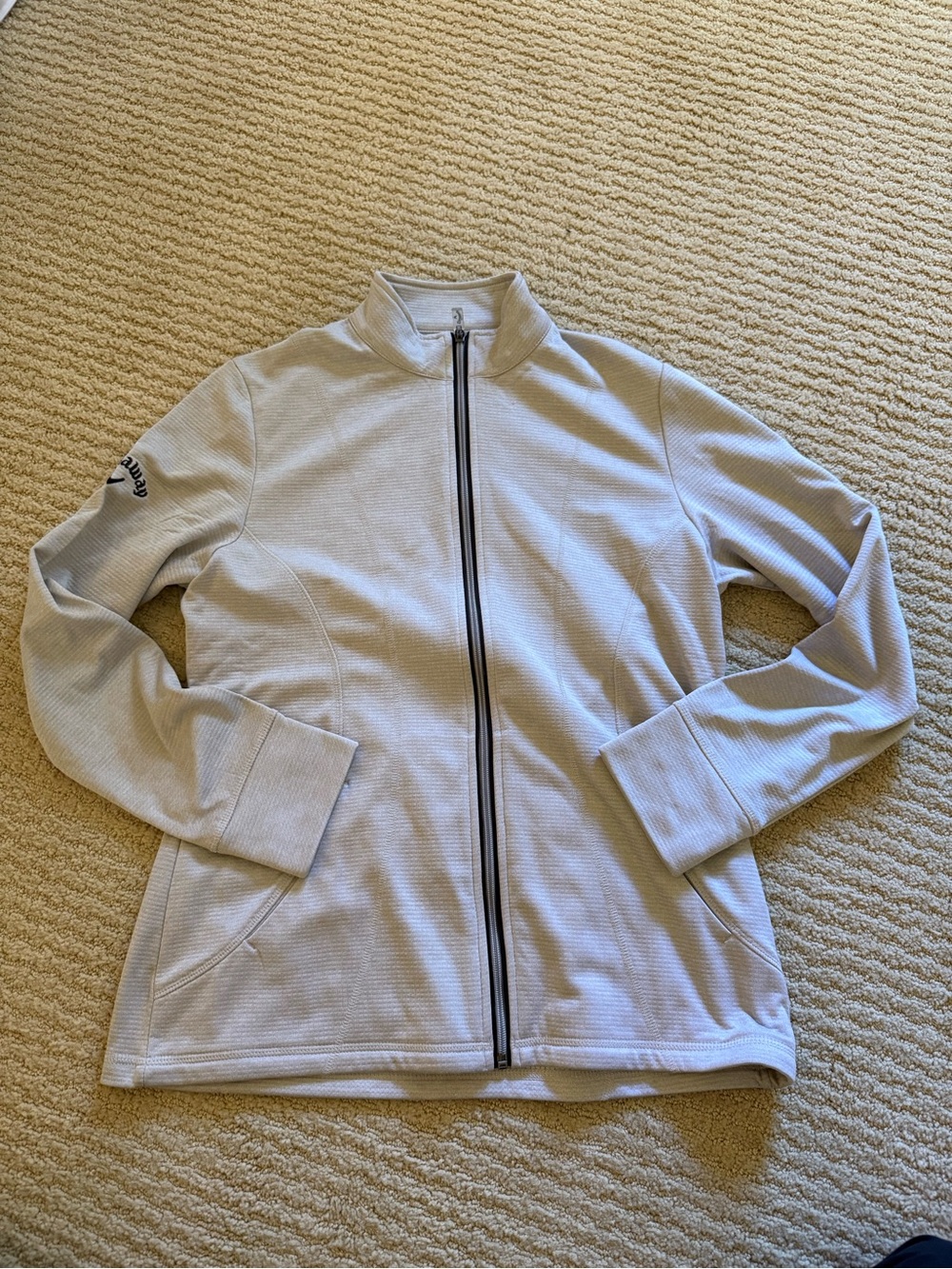 NWT Callaway Light Grey Full Zip Jacket